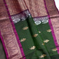 Kanchi Pattu Green Magenta Pure Silk Saree - 