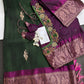 Kanchi Pattu Green Magenta Pure Silk Saree - 