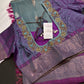 Kanchi Pattu Grey Lavender Pure Silk Saree - 