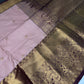 Semi Gadwal Beige Brown Pattu Silk Saree - 