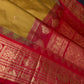 Pure Gadwal Mustard Red Pattu Silk Saree - 