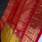 Pure Gadwal Mustard Red Pattu Silk Saree - 