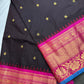 Pure Gadwal Brown Pink Pattu Silk Saree - 