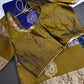 Gap Border Mangalgiri Semi Blue Silk Saree - 