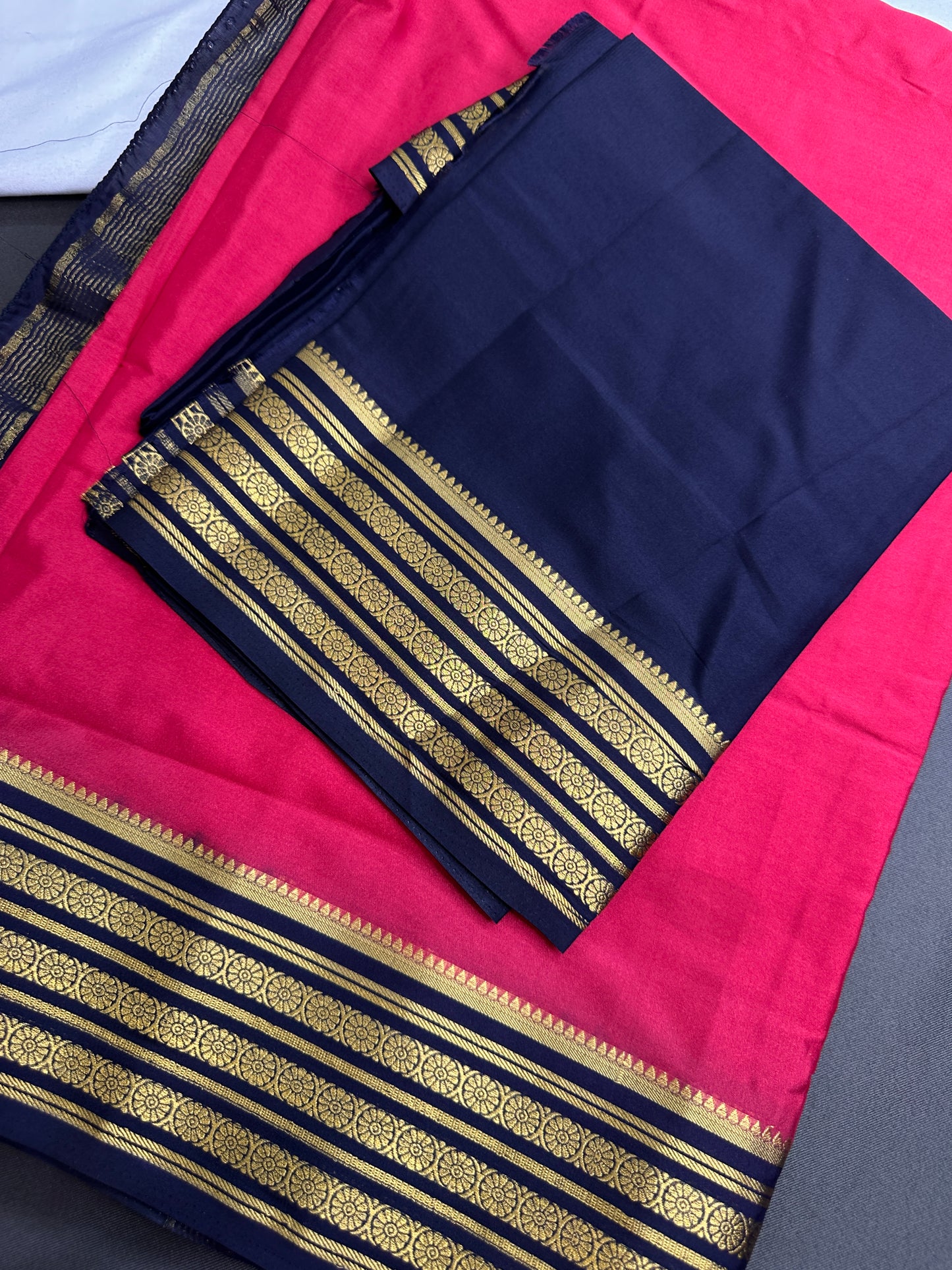 Semi Mysore Crepe Silk Saree - 