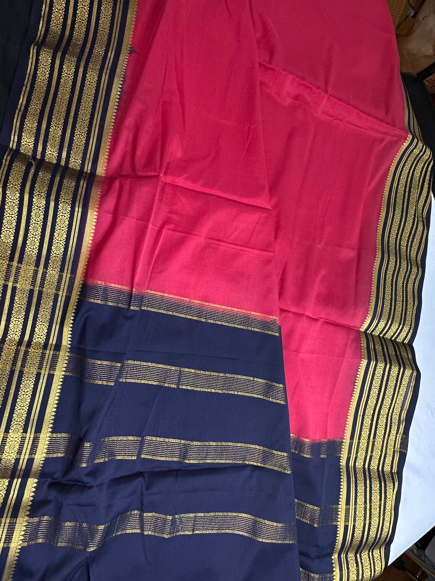 Semi Mysore Crepe Silk Saree - 