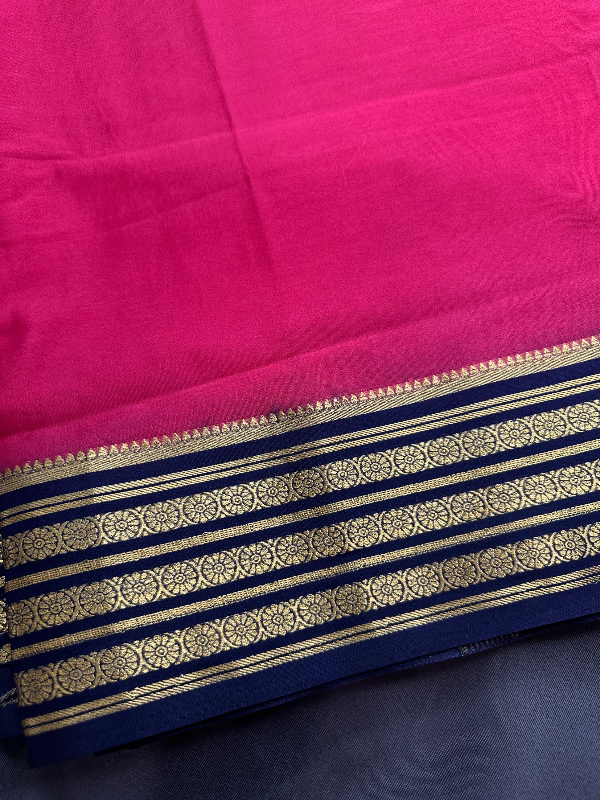 Semi Mysore Crepe Silk Saree - 