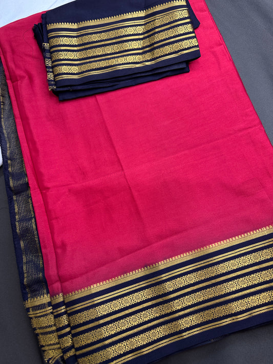 Semi Mysore Crepe Silk Saree - 
