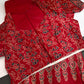 Dola Silk Ajarakh Red Saree - 