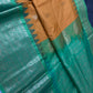 Semi Gadwal Yellow Green Pattu Silk Saree - 