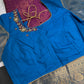 Kanch Vintage Semi Silk Purple Blue Saree - 