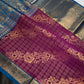 Kanch Vintage Semi Silk Purple Blue Saree - 