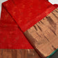 Kanch Vintage Semi Silk Orange Green Saree - 