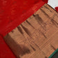 Kanch Vintage Semi Silk Orange Green Saree - 