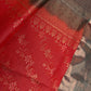 Kanch Vintage Semi Silk Orange Green Saree - 