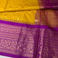 Semi Gadwal Yellow Pattu Silk Saree - 