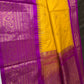 Semi Gadwal Yellow Pattu Silk Saree - 