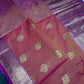 Semi Gadwal Peach Pink Pattu Silk Saree - 