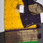 Gadwal Yellow Purple Pattu Soft Silk Saree - 