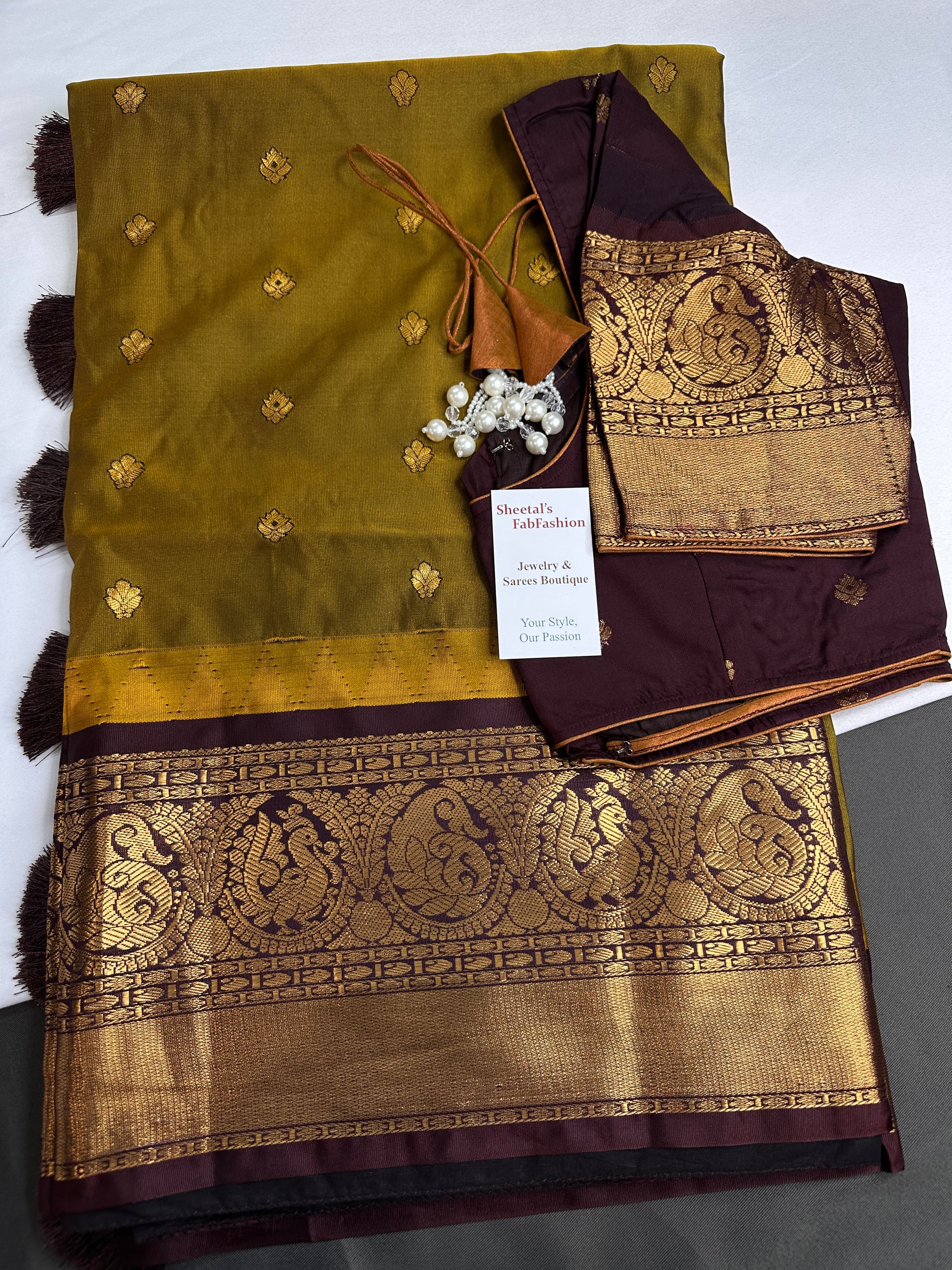 Semi Gadwal Green Purple Pattu Silk Saree - 