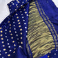 Bandhani Bhandej Blue Modal Silk Saree - 