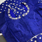 Bandhani Bhandej Blue Modal Silk Saree - 