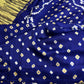 Bandhani Bhandej Blue Modal Silk Saree - 