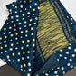 Bandhani Bhandej Teal Modal Silk Saree - 