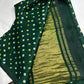 Bandhani Bhandej Green Modal Silk Saree - 
