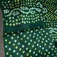 Bandhani Bhandej Green Modal Silk Saree - 