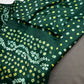 Bandhani Bhandej Green Modal Silk Saree - 