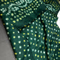 Bandhani Bhandej Green Modal Silk Saree - 
