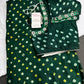Bandhani Bhandej Green Modal Silk Saree - 