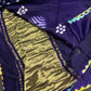 Shibori Bandhani Bhandej Purple Silk Saree - 