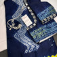 Shibori Bandhani Bhandej Blue Silk Saree - 