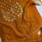 Shibori Bandhani Bhandej Mustard Silk Saree - 