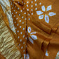 Shibori Bandhani Bhandej Mustard Silk Saree - 