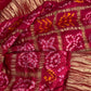 Bandhani Bhandej Pink Gaji Silk Saree - 