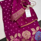 Bandhani Bhandej Pink Gaji Silk Saree - 