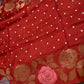 Bandhani Bhandej Rust Gaji Silk Saree - 