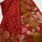 Bandhani Bhandej Rust Gaji Silk Saree - 
