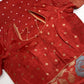 Bandhani Bhandej Rust Gaji Silk Saree - 