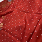 Bandhani Bhandej Rust Gaji Silk Saree - 