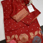Bandhani Bhandej Rust Gaji Silk Saree - 