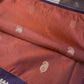 Semi Gadwal Rust Brown Pattu Silk Saree - 