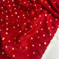 Bandhani Bhandej Red Gaji Silk Saree - 