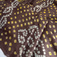 Bandhani Bhandej Brown Modal Gaji Silk Saree - 