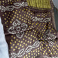 Bandhani Bhandej Brown Modal Gaji Silk Saree - 