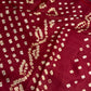 Bandhani Bhandej Red Modal Silk Saree - 