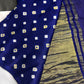 Bandhani Bhandej Blue Modal Silk Saree - 